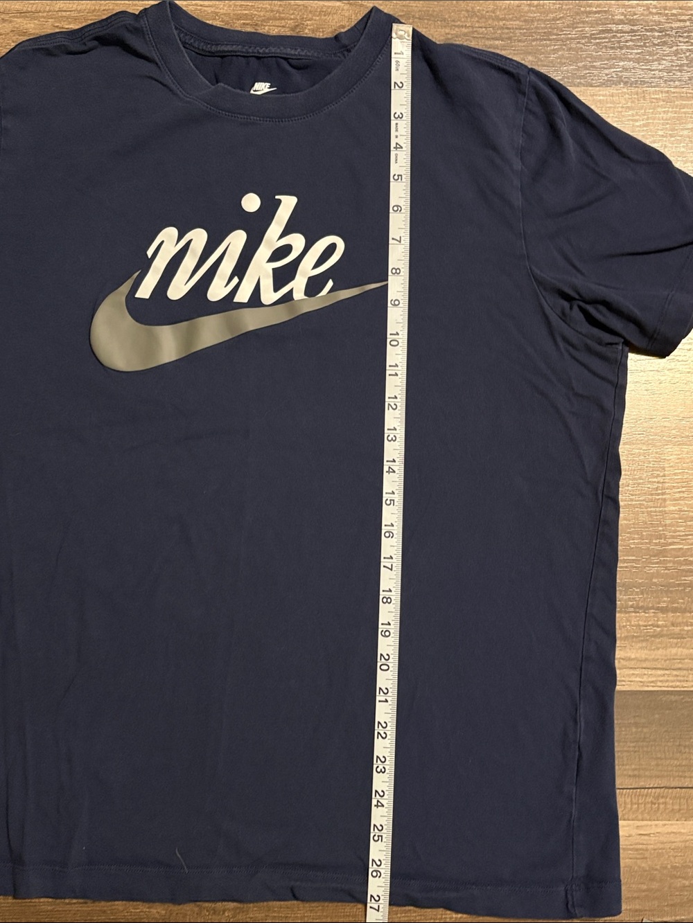 Nike Men's Navy Short-Sleeve Logo Tee - Picture 4 of 6
